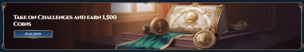 Rich Royal gaming challenges and coin reward system